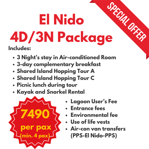 El Nido 4D/3N Tour Package