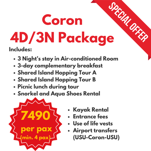 Coron 4D/3N Tour Package