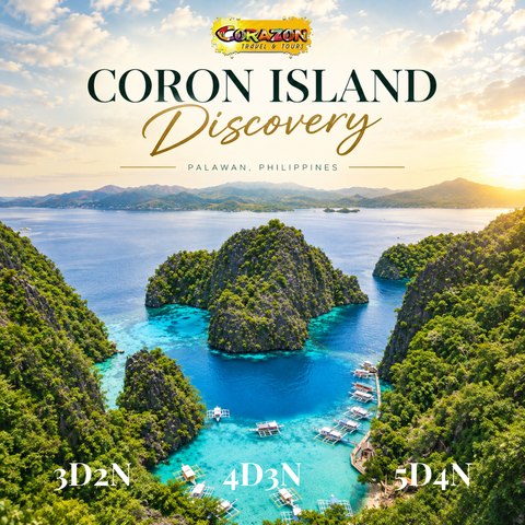 Coron Island Discovery: 3D2N, 4D3N & 5D4N Tour Packages